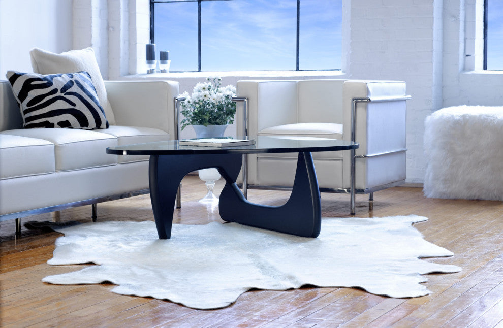 HomeRoots 60" x 84" Off White Cowhide Rug