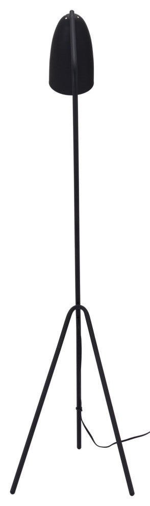 Floor Lamp Light, Steel Metal, Black, Kitchen Lounge Bistro Lobby Hospitality