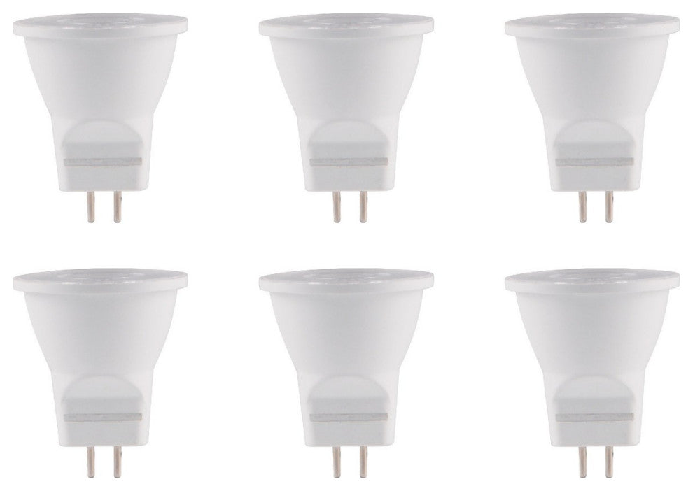 Elitco Lighting 3W Aluminum LED Light Bulb in White (Set of 6)