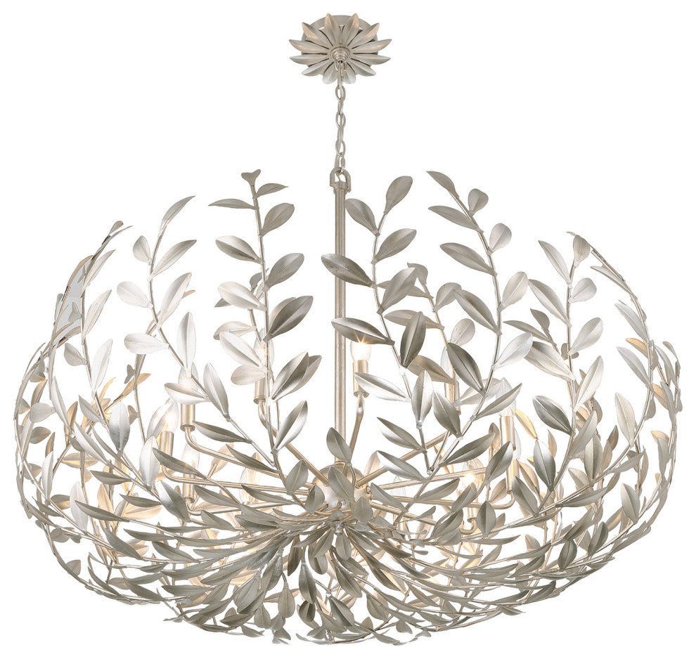 Crystorama Lighting Group 569 Broche 12 Light 42"W Chandelier - Matte White