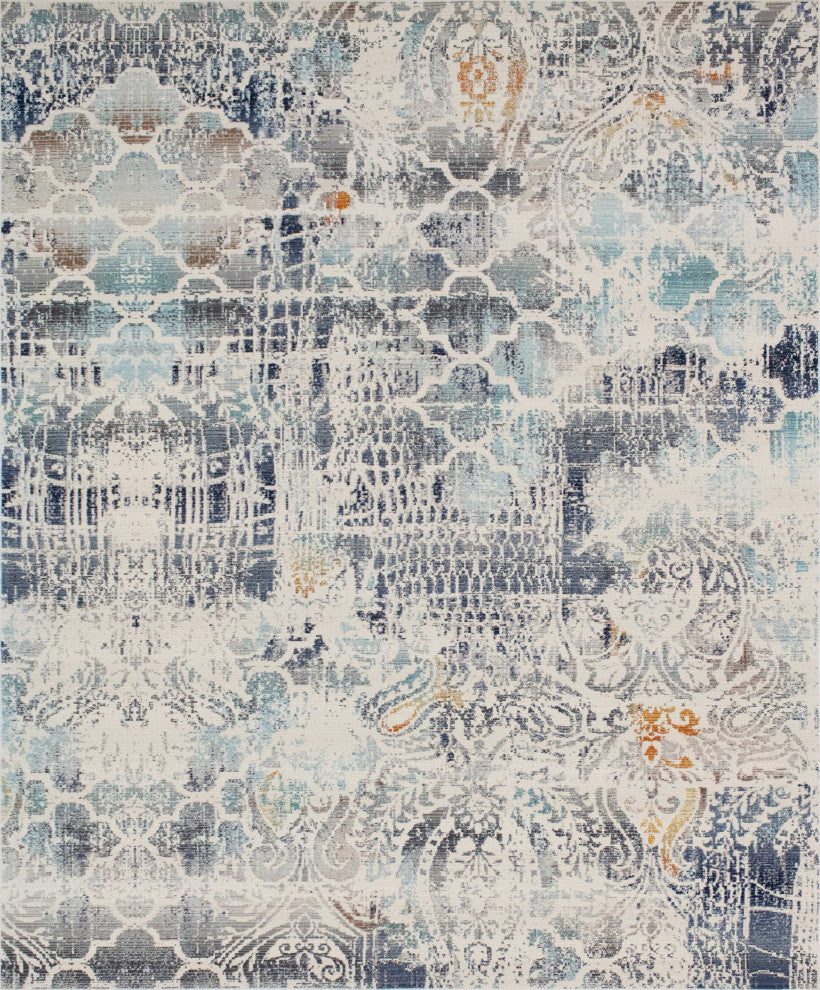 Noori Rug Low-Pile Todd Ivory/Blue Rug