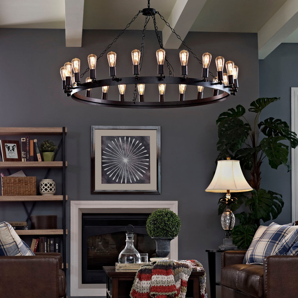 Brown Teleport 52" Chandelier