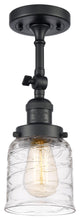 INNOVATIONS 201F-BK-G513 1-Light Semi-Flush Mount Matte Black