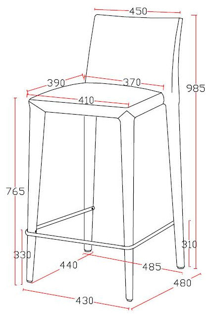 38" Grey Fabric And Metal Bar Stool