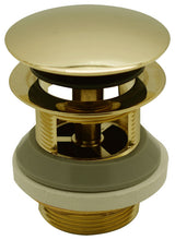 Tip Toe Integrated Overflow Bath Drain In Polished Brass, Polished Brass