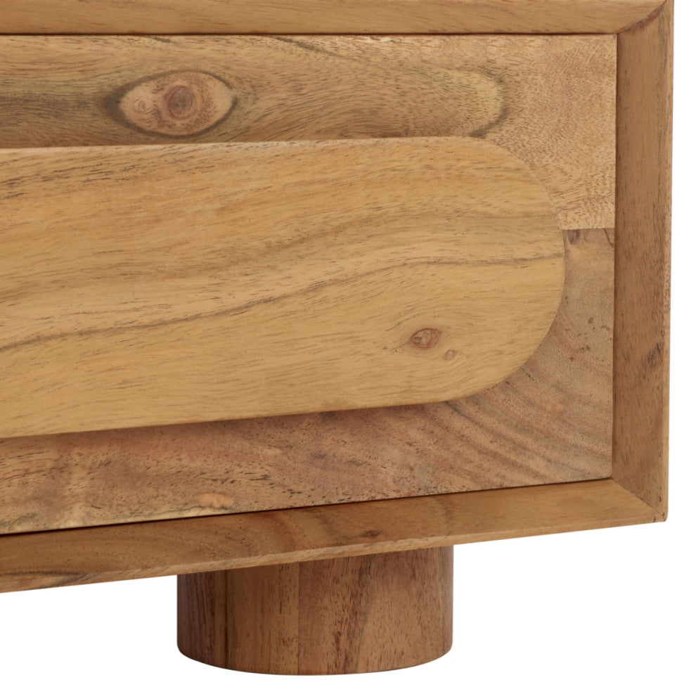 Safavieh Couture Lesliette 3 Drawer Nightstand, Natural