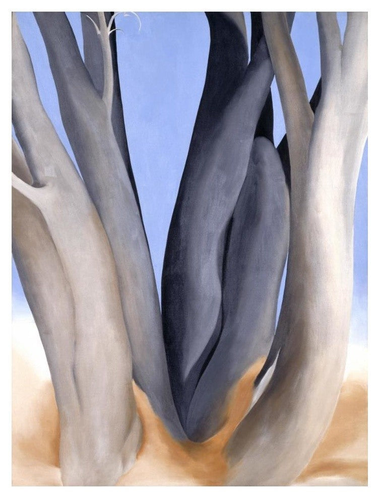 "Dark Tree Trunks, 1946" Digital Paper Print by Georgia O'Keeffe, 14"x18"