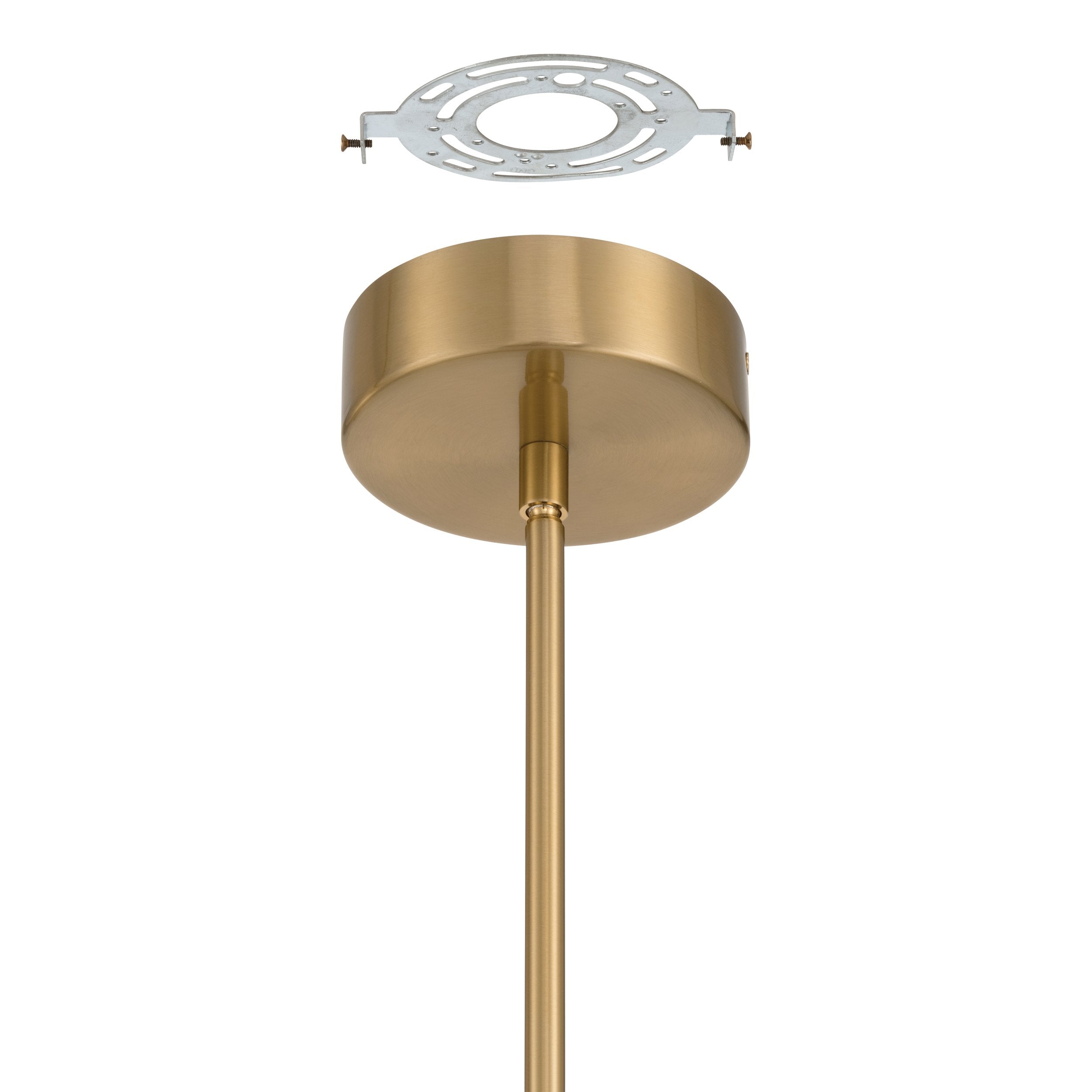 Calle 6-Light LED Chandelier, Brass