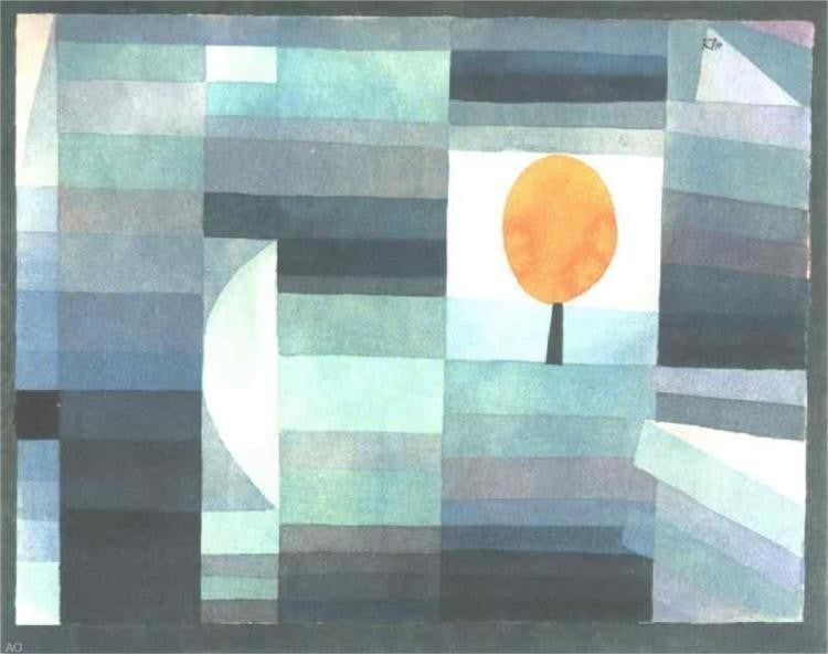 Paul Klee The Messenger of Autumn, 20"x25" Gallery Wrapped Canvas Print