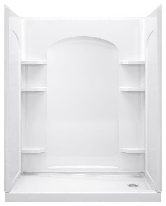 Alcove Shower Kits, White, 32"x60"x75", White