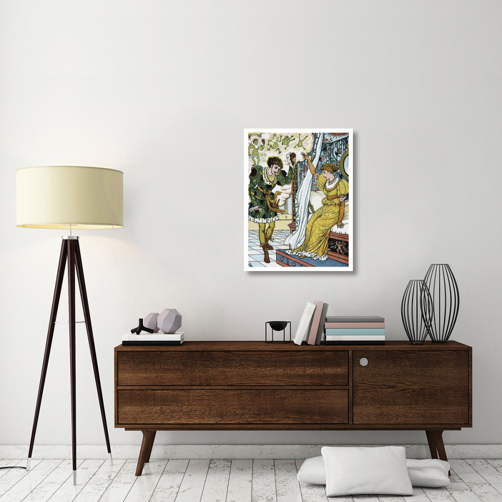 "Frog Prince - The Transformation" Digital Paper Print by Walter Crane, 26"x34"