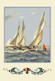 Six Meter Racing - Gallery Wrapped Canvas Art 28" x 42"
