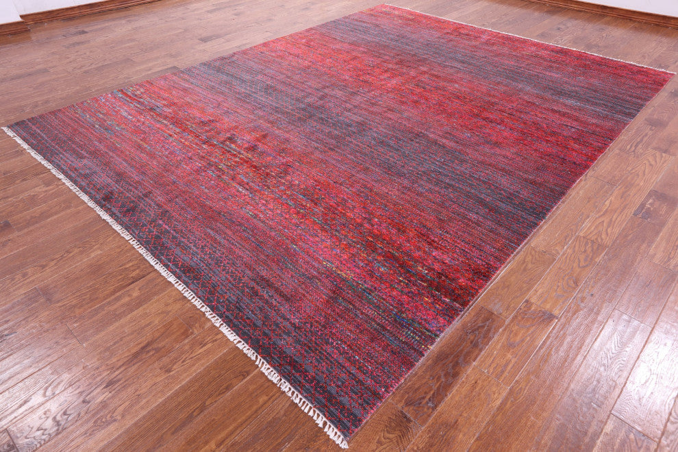 Savannah Grass Handmade Wool & Silk Rug 8' 9" X 11' 7" - Q15444