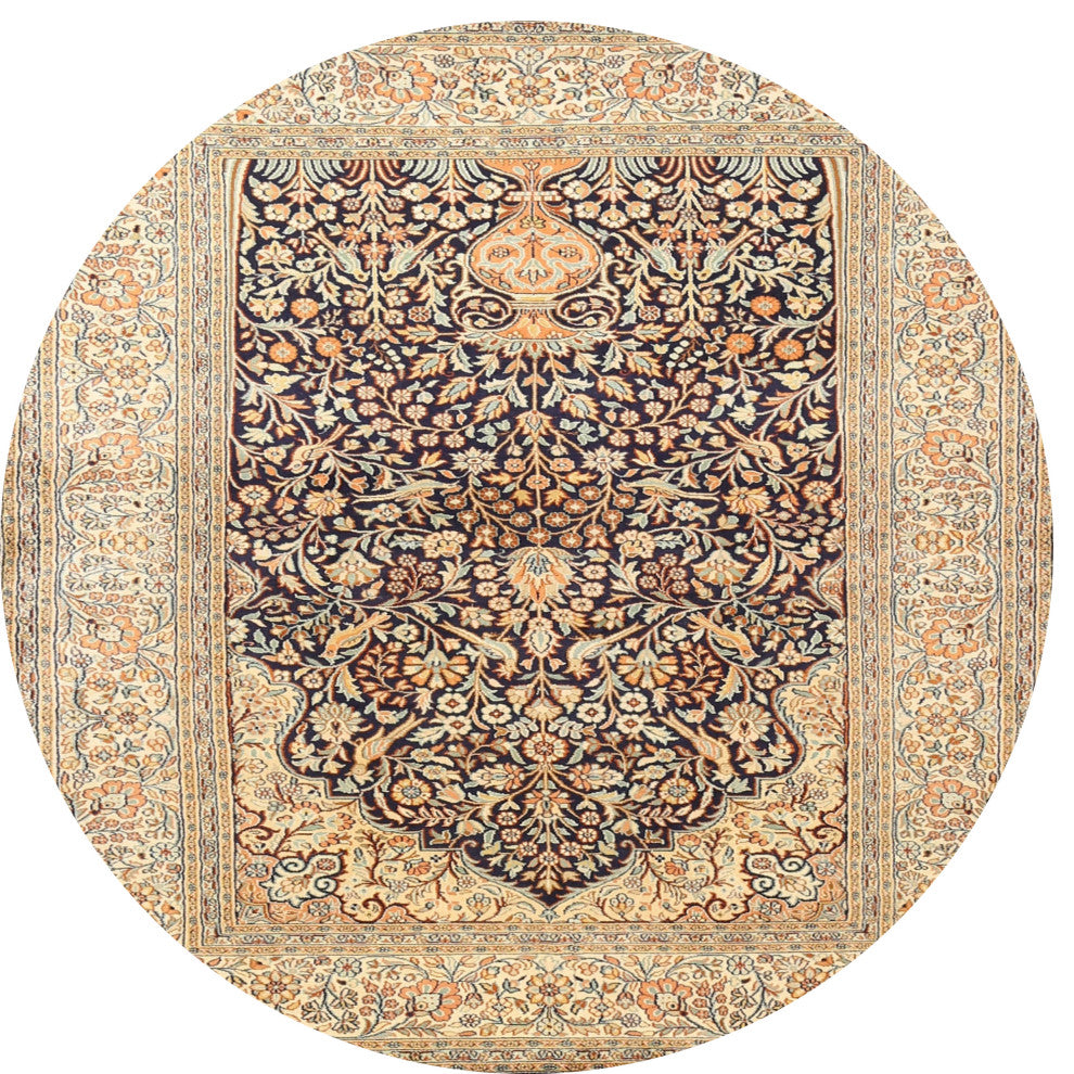 Ahgly Company Indoor Round Traditional Area Rugs, 4' Round