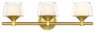 Innovations 311-3W-SG-CLW 3-Light Bath Vanity Light, Satin Gold