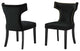 Dining Chair, Nailhead, Set of 2, Black, Velvet, Modern, Bistro Hospitality