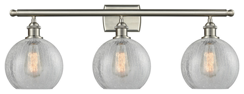 INNOVATIONS LIGHTING 516-3W-SN-G125-LED Athens 3 Light Bath Vanity Light