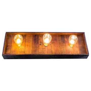 Wine Barrel Wall Vanity Light - Kale - Made from reclaimed California wine tanks