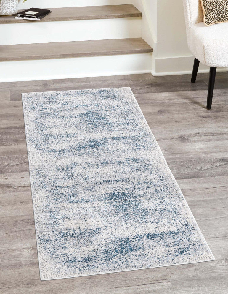 Unique Loom Sarah Finsbury Rug, Blue, 2'x9'10" Runner