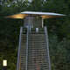 Sol Patio Outdoor Stainless Steel Pyramid 42,000 BTU Propane Heater With Wheels, Slate Gray