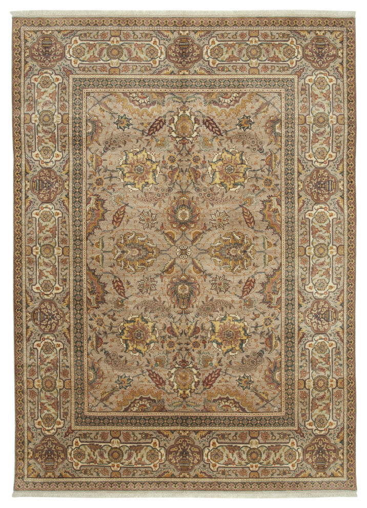 Rug N Carpet - Hand-Knotted Oriental 8' 0" x 11' 1" Decorative Oushak Area Rug
