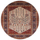 Ahgly Company Indoor Round Mid-Century Modern Area Rugs, 7' Round