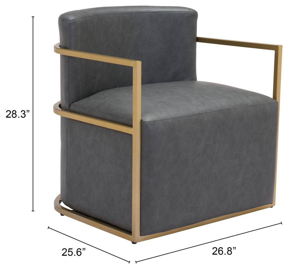 Xander Accent Chair Gray