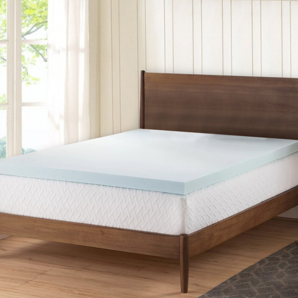Delara 2" Gel Infused Memory Foam Mattress Topper, Cooling, King, 78x80"�