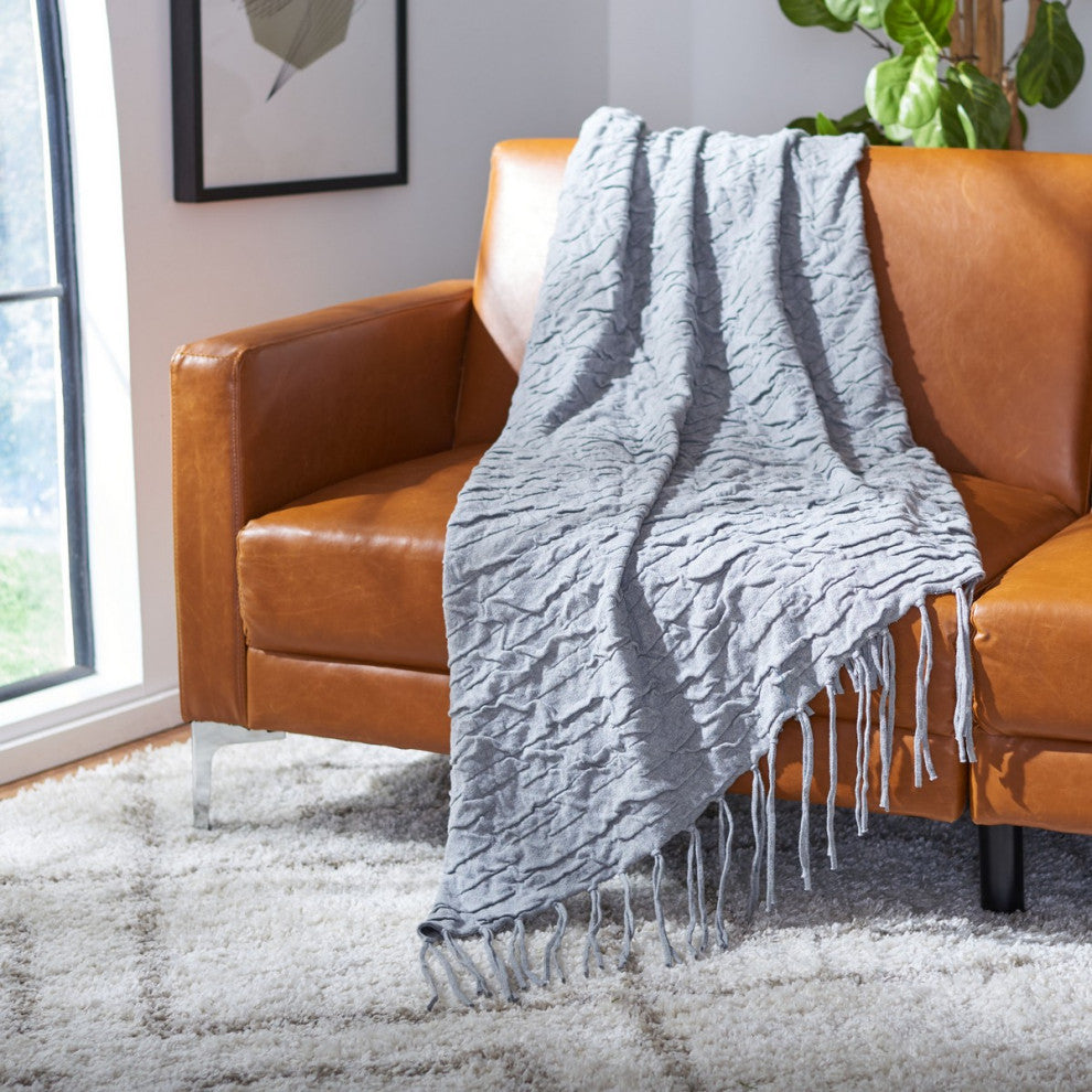 Safavieh Delena Throw, Light Grey