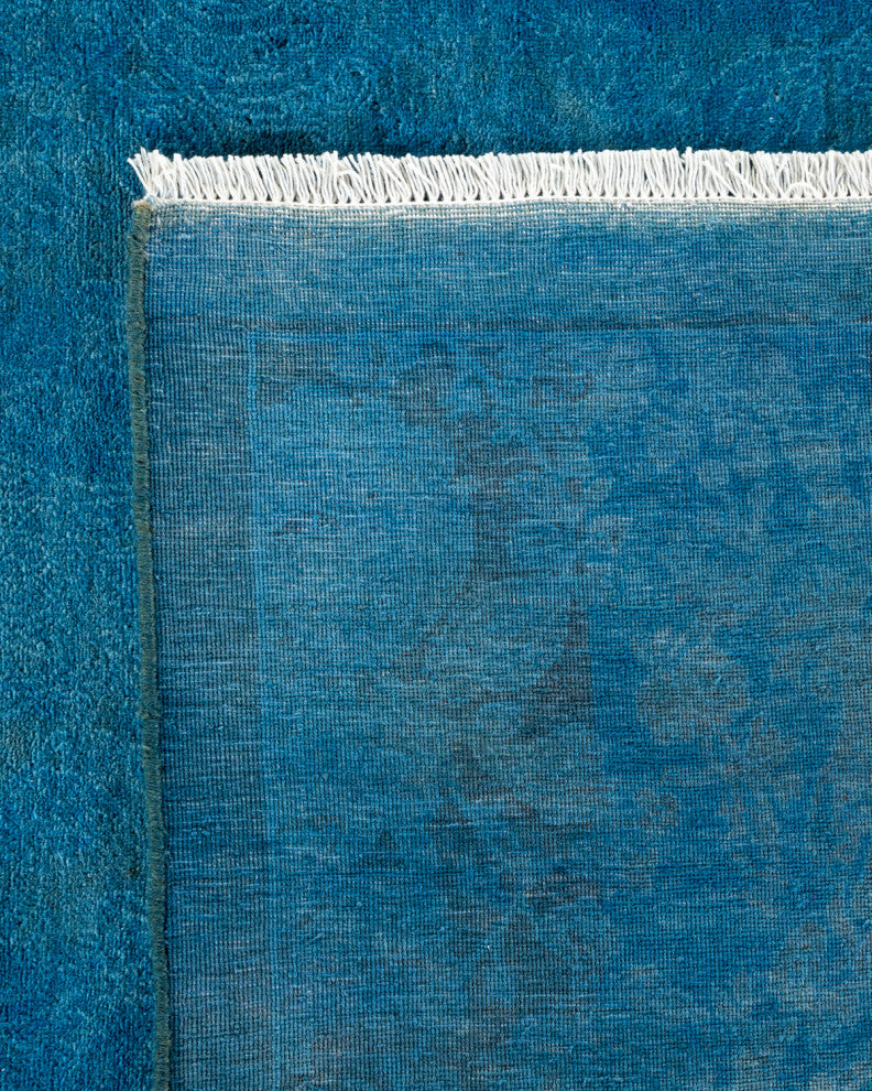 Fine Vibrance, One-of-a-Kind Handmade Area Rug Blue, 17'4"x12'4"