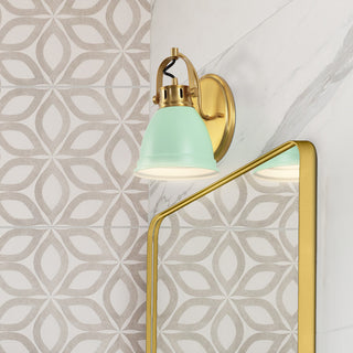 Phineas 1-Light Adjustable Farmhouse Bohemian Iron LED Vanity Light