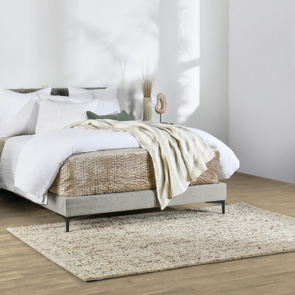 Lynwood Wool Area Rug by Kosas Home, Natural, 8x10