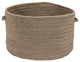 Colonial Mills Basket Sunbrella Solid Alpaca Round