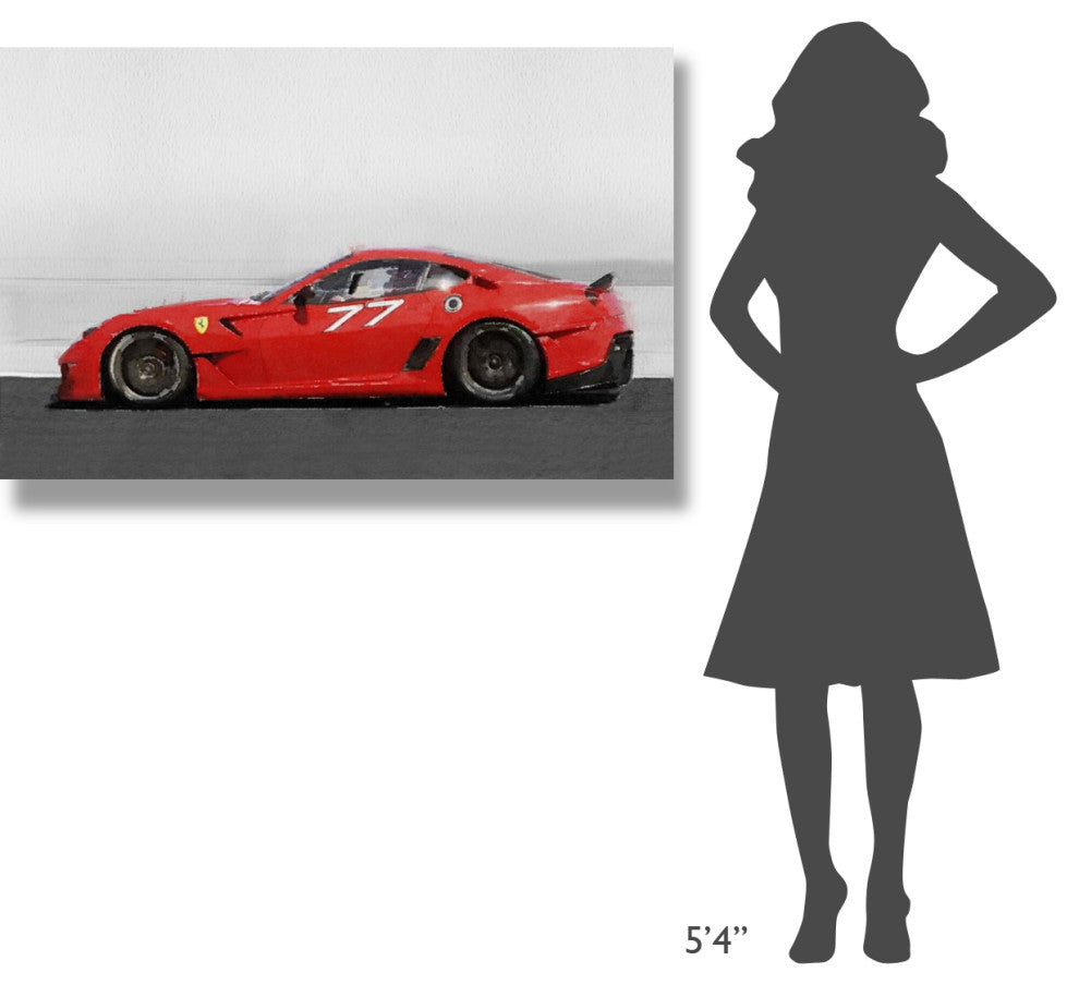 "2006 Ferrari 599 GTB Fiorano Watercolor" Fine Art Print