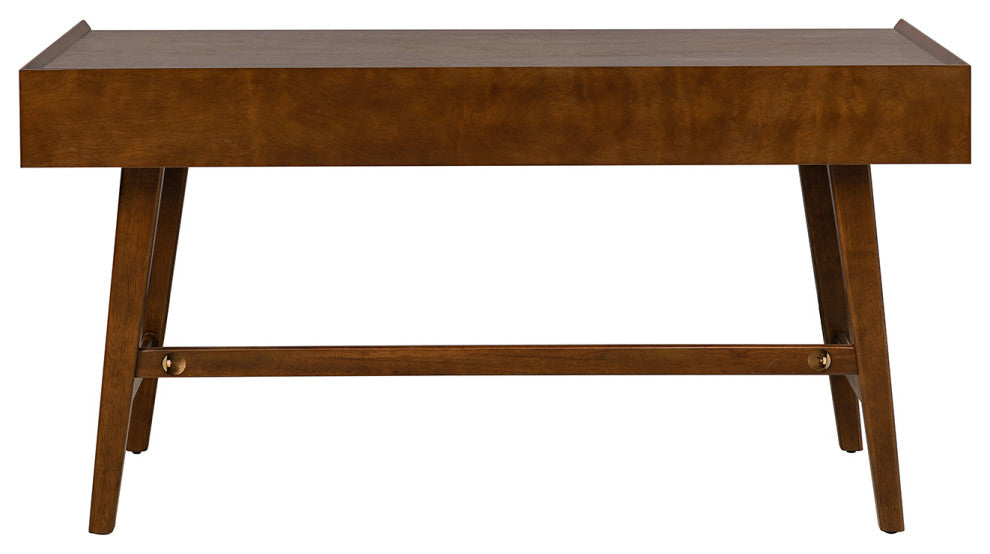 Edward Desk With Built in Outlets, Walnut