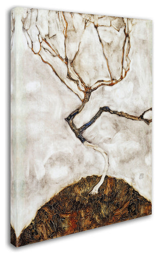Egon Schiele 'Small Tree In Late Autumn' Canvas Art, 19 x 14