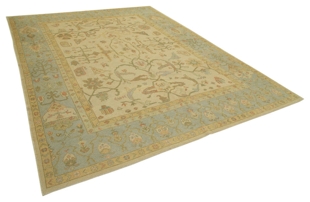Rug N Carpet - Hand-Knotted Oriental 8' 6" x 11' 3" Wool Oushak Area Rug