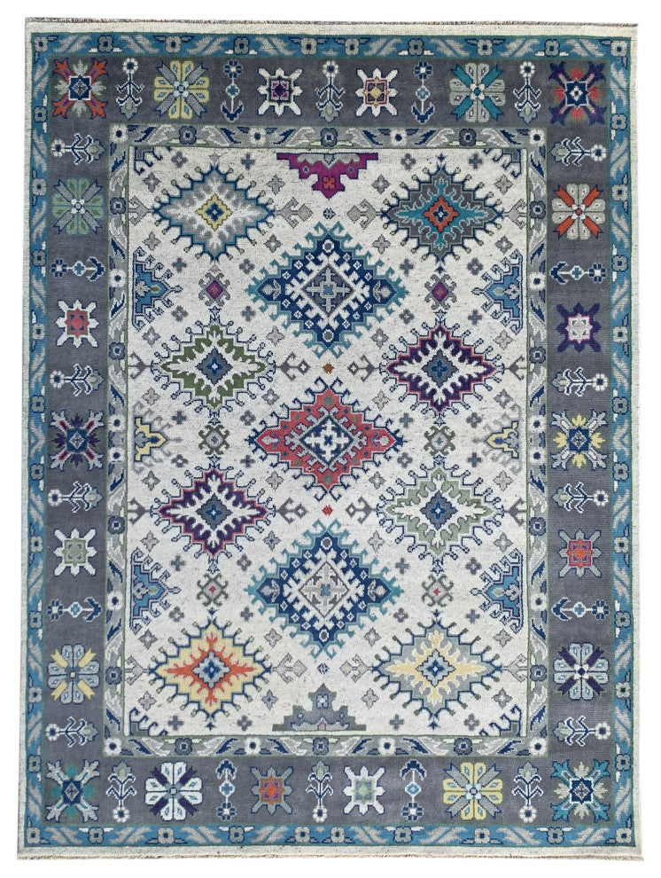 N.Ivory / Gray Traditional Classic Malayer Collection Area Rug