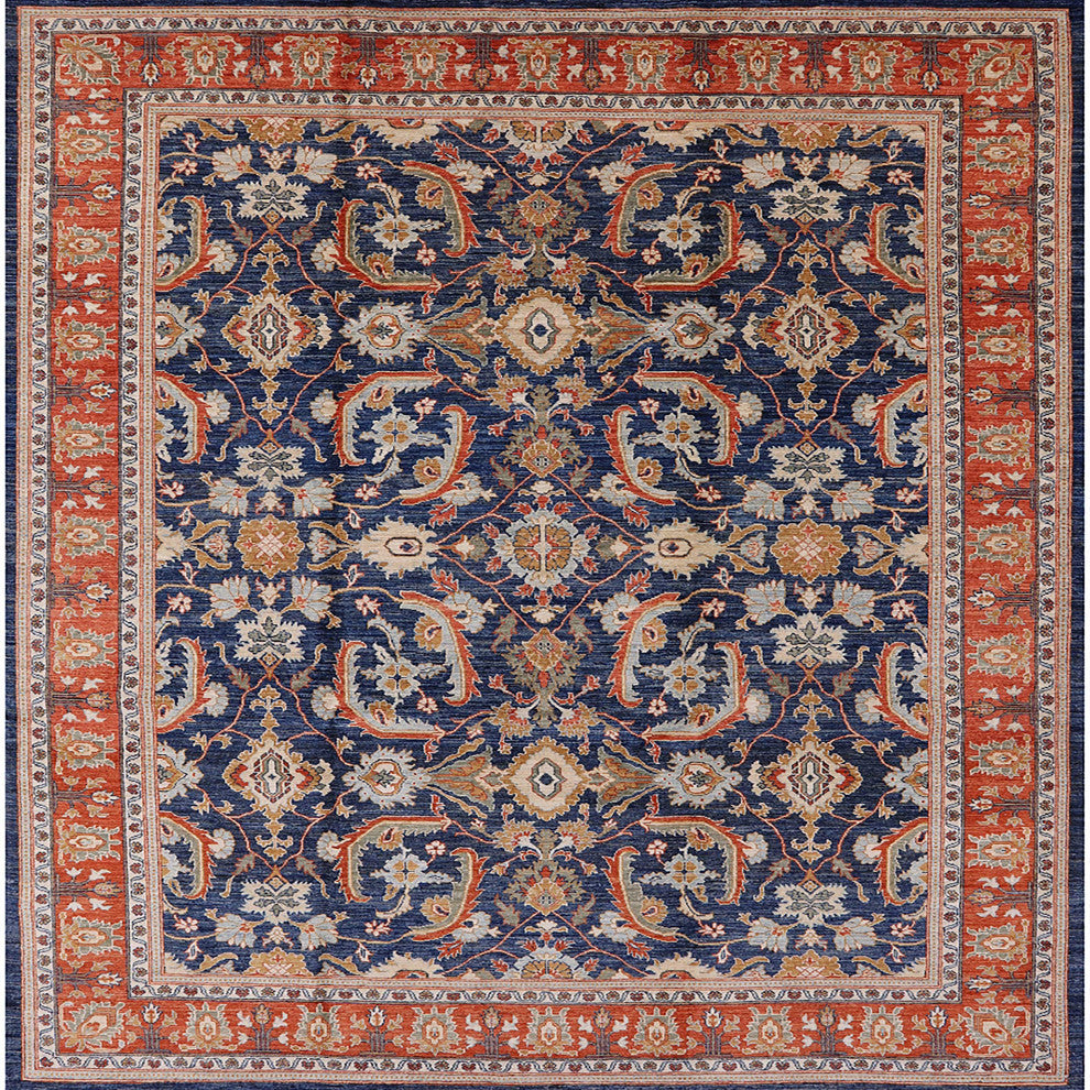 Ahgly Company Indoor Square Mid-Century Modern Area Rugs, 4' Square