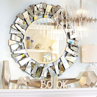 Circle Cityscape Mirror