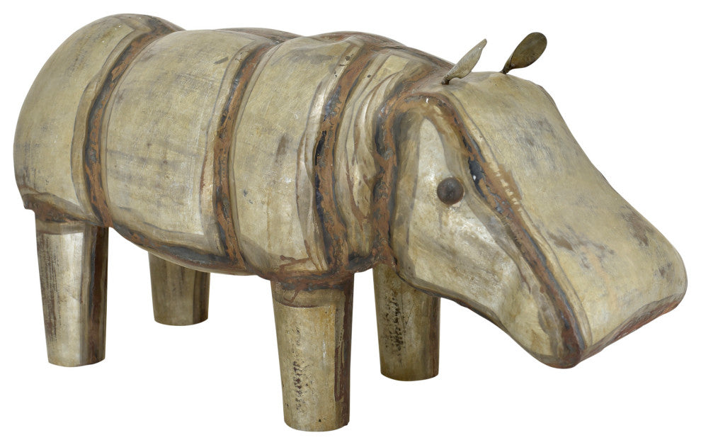 Discontinued Iron Hippopotamus - Brown