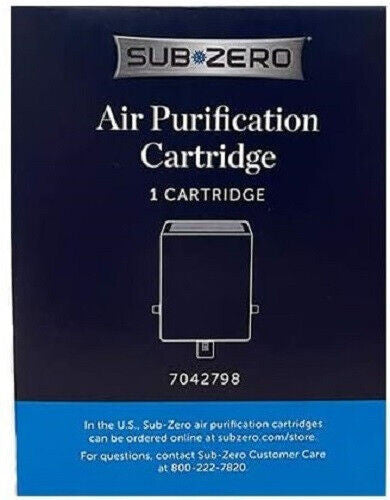 3 Pack Sub-Zero 7042798 Refrigerator Air Purification Cartridge