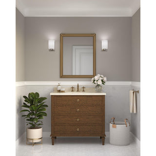 Estrada Collection 1-Light Contemporary Bath and Vanity Light, Polished Chrome