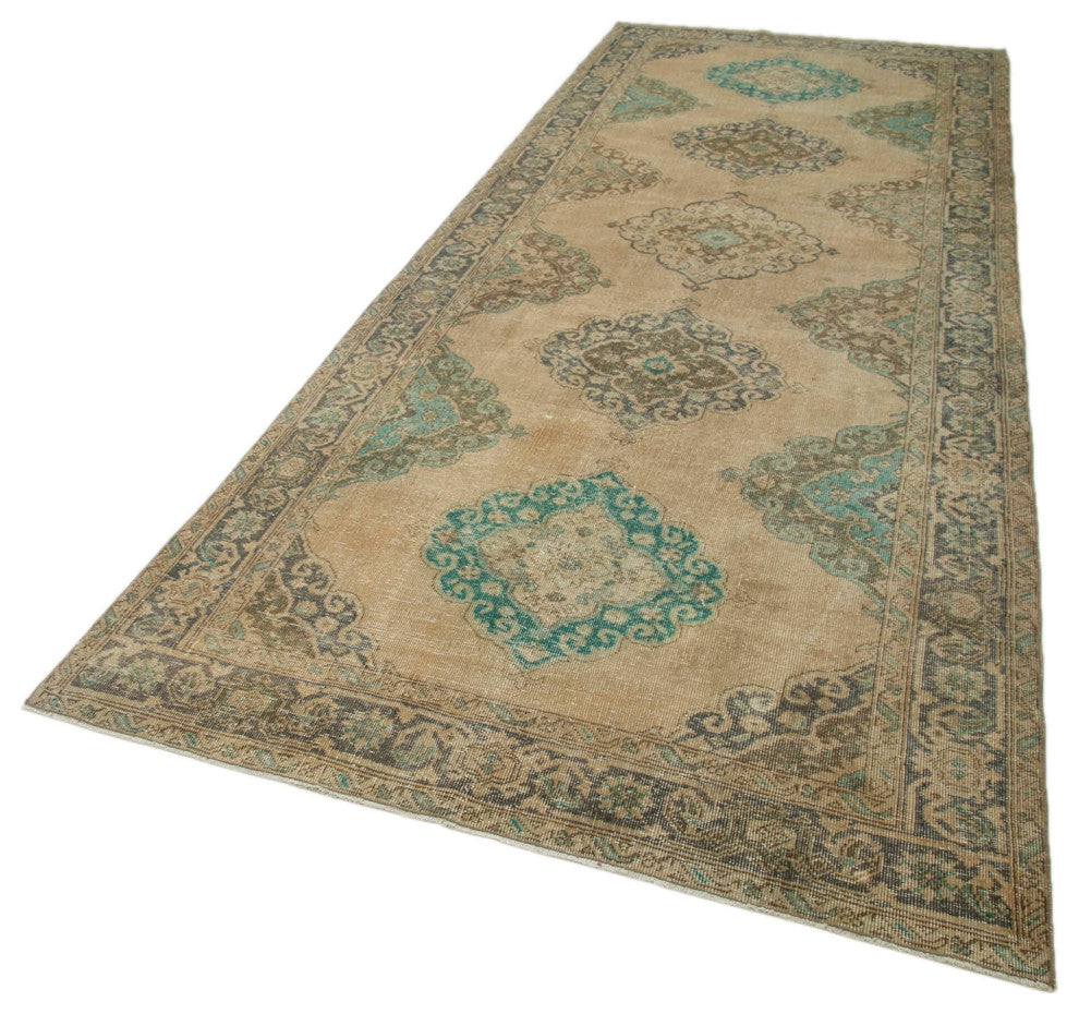 Rug N Carpet - Handmade Oriental 4' 10" x 12' 10" One-of-a-Kind Runner Rug