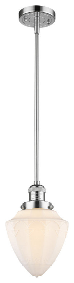 Innovations 201S-PC-G661-7 1 Light Mini Pendant, Polished Chrome