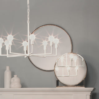 Refined Round Mirror, Silver