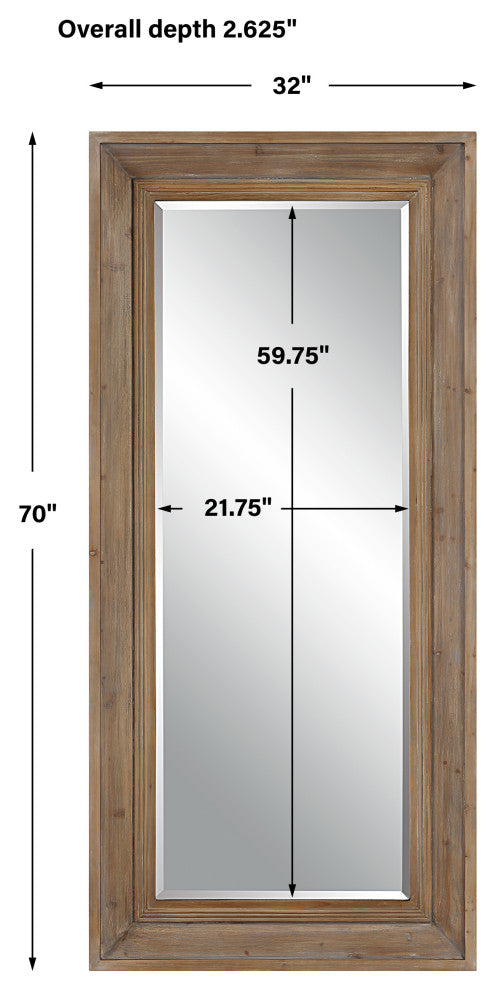 Uttermost Missoula Large Natural Wood Mirror