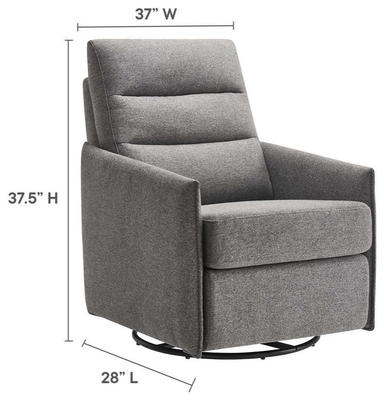 Etta Upholstered Fabric Lounge Chair