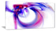 "Purple Abstract Fractal Art" Abstract Digital Art Canvas Print