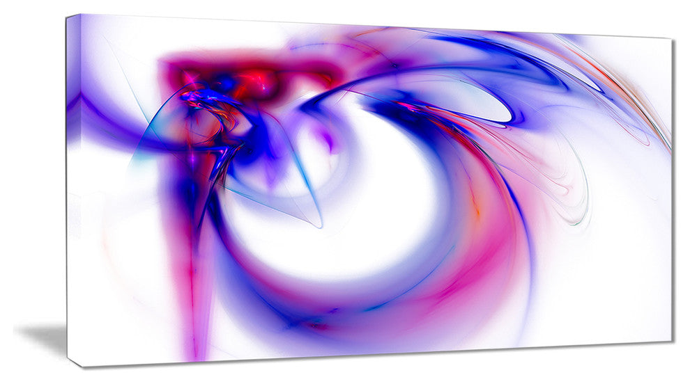 "Purple Abstract Fractal Art" Abstract Digital Art Canvas Print